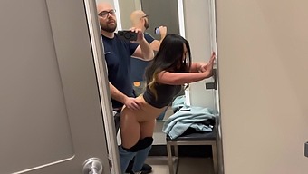 Beautiful Asian Woman Seduces In Target Dressing Room
